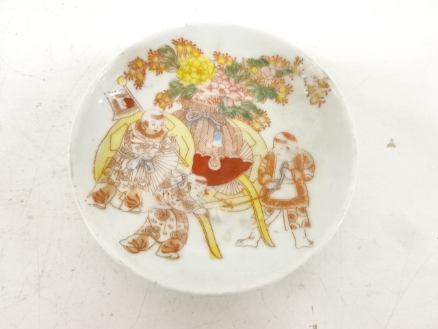 JAPANESE CERAMICS / SMALL PLATE / IROE / CHILDREN